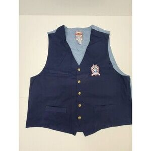 Looney Tunes Bugs Bunny Vest Mens LARGE Blue Sleeveless Vintage Warner Bros